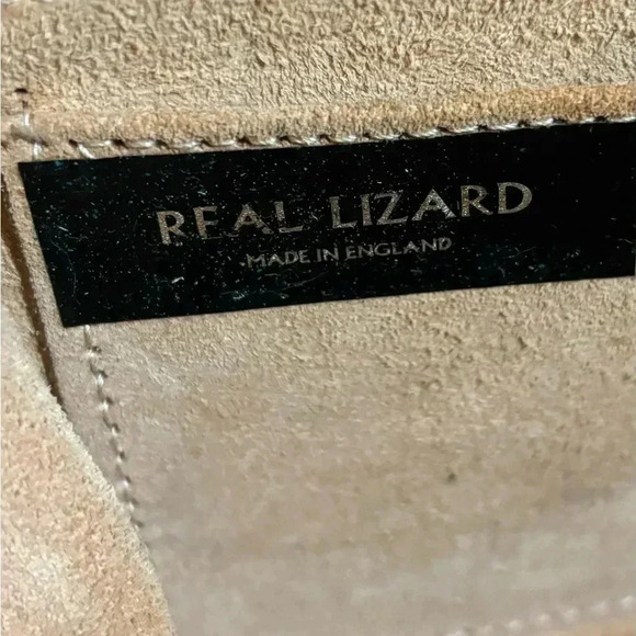 Mappin & wabb black vintage Lizard leather handle bag - Picture 6 of 7